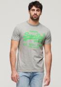NU 20% KORTING: Superdry Shirt met print SD-NEON VL T SHIRT