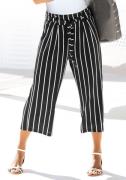 Lascana Culotte in 7/8 lengte en strikceintuur, stoffen broek, elegant...