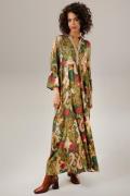 NU 25% KORTING: Aniston CASUAL Maxi-jurk met kleurrijke bloemen- en pa...