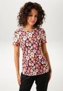 Aniston CASUAL T-shirt met bloemen in een bijpassende kleur - elk stuk...
