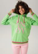 NU 25% KORTING: Aniston CASUAL Sweatshirt met "enjoy" print
