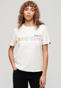 NU 20% KORTING: Superdry Shirt met korte mouwen RAINBOW LOGO RELAXED T...