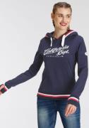 KangaROOS Hoodie met groot logo en contrasterende strepen