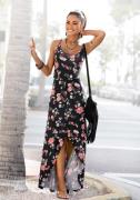 Lascana Maxi-jurk met beenuitsnede aan de voorkant, zomerjurk met bloe...