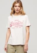 NU 25% KORTING: Superdry T-shirt METALLIC VL RELAXED T SHIRT