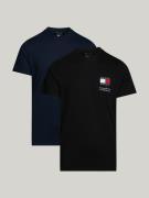 NU 20% KORTING: TOMMY JEANS T-shirt TJM SLIM 2PACK S/S FLAG DNA TEE me...