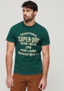NU 25% KORTING: Superdry T-shirt WORKWEAR FLOCK GRAPHIC T SHIRT