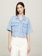 TOMMY JEANS Klassieke blouse TJW CHAMBRAY BLOUSE met tommy jeans-logo