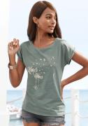 Vivance T-shirt met print 'pusteblume' aan de voorkant (1-delig)