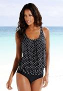 Lascana Oversized tankini in modieus stippen-design