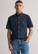 NU 25% KORTING: Gant Overhemd met korte mouwen Regular Fit Microdot Po...