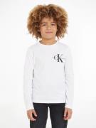 NU 20% KORTING: Calvin Klein Shirt met lange mouwen CHEST MONOGRAM LS ...