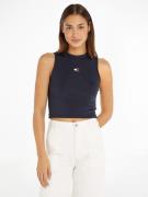NU 20% KORTING: TOMMY JEANS Seamless shirt BADGE HIGH NECK TANK