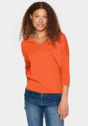 Saint Tropez Trui met V-hals MilaSZ V-N Pullover