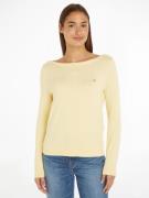 Tommy Hilfiger Gebreide trui CO JERSEY STITCH BOAT-NK SWEATER met tomm...