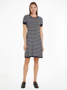 NU 20% KORTING: Tommy Hilfiger Jerseyjurk CO JERSEY STITCH F&F DRESS m...