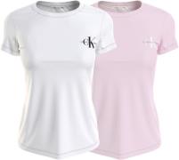 NU 20% KORTING: Calvin Klein Shirt met ronde hals 2-PACK MONOLOGO SLIM...