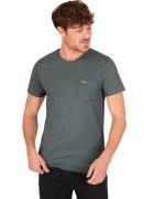 Trigema T-shirt TRIGEMA T-shirt van biokatoen met borstzak (1-delig)