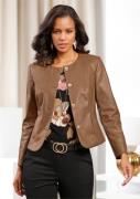 NU 20% KORTING: Lady Imitatieleren blazer