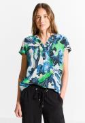 Cecil Blouse met korte mouwen van pure viscose