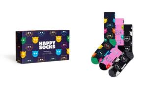 NU 20% KORTING: Happy Socks Sokken 3-Pack Mixed Cat Socks Gift Set (se...