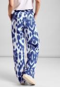 STREET ONE Linnen broek met print all-over