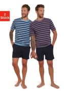 NU 20% KORTING: AUTHENTIC LE JOGGER Shortama (4-delig, Set van 2)