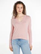 TOMMY JEANS Gebreide trui TJW ESSENTIAL VNECK SWEATER EXT