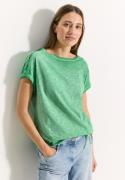 NU 20% KORTING: Cecil T-shirt met knoopdetail