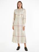 NU 20% KORTING: Tommy Hilfiger Blousejurk RWB CHECK FLUID MIDI DRESS (...