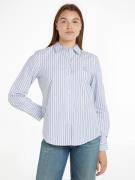 NU 20% KORTING: Tommy Hilfiger Overhemdblouse STRIPE REGULAR SHIRT