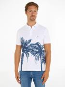 NU 20% KORTING: Tommy Hilfiger Poloshirt PALM PLACEMENT PRINT REG POLO