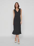 NU 20% KORTING: Vila Maxi-jurk VIMODALA V-NECK S/L MIDI DRESS - NOOS