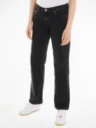 TOMMY JEANS Comfortabele jeans LW STR BH4116 met leren merklabel