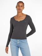 NU 20% KORTING: TOMMY JEANS Shirt met lange mouwen TJW SLIM NECKLINE D...