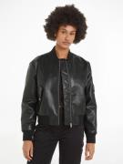 NU 20% KORTING: Calvin Klein Jack in collegestijl FAUX LEATHER BOMBER ...