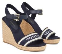 Tommy Hilfiger Sleehaksandaaltjes MONO WEBBING HIGH WEDGE SANDAL