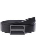 NU 20% KORTING: Calvin Klein Leren riem LEATHER INLAY PLAQUE 35MM