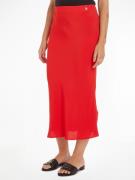 NU 20% KORTING: Tommy Hilfiger Midirok VISCOSE CREPE LONG SKIRT