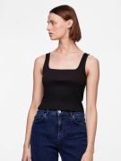 NU 20% KORTING: pieces Geribde tanktop PCNUKISA CROPPED TANK TOP NOOS