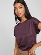 Vila Shirt met korte mouwen VIELLETTE S/S SATIN TOP - NOOS