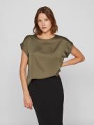 Vila Shirt met korte mouwen VIELLETTE S/S SATIN TOP - NOOS