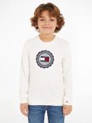 NU 20% KORTING: Tommy Hilfiger Sweatshirt STAMP EMBROIDERY REG SWEATSH...