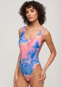 Superdry Badpak PRINT SCOOP BACK SWIMSUIT