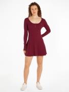 NU 20% KORTING: TOMMY JEANS Blousejurk TJW HENLEY FLARE DRESS