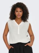 NU 20% KORTING: ONLY CARMAKOMA Shirttop CARJETTE LIFE S/L TOP WVN NOOS