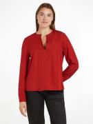 NU 20% KORTING: Tommy Hilfiger Klassieke blouse VISCOSE REGULAR V-NECK...