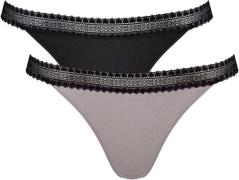 NU 20% KORTING: Sloggi Slip GO Ribbed R Tanga C2P (Set van 2)