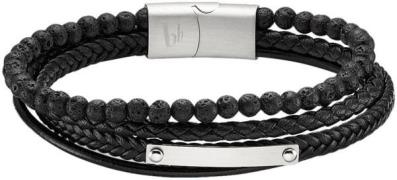 Bruno Banani Leren armband Sieraad cadeau armband plaat, B4095B/20/00/...