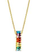 Firetti Ketting met hanger Sieraad Geschenk, Staaf Regenboog